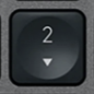 2 (Num) Replacement key AZERTY (BE) Black Logitech MX Keys