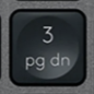 3 (Num) Replacement key Logitech MX Keys