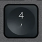 4 / ' Replacement key Logitech MX Keys