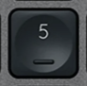 5 (Num) Replacement key Logitech MX Keys