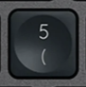 5 / ( Replacement key Logitech MX Keys