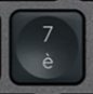 7 / è Replacement key Logitech MX Keys