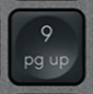 9 (Num) Touche de remplacement AZERTY (BE) Noir Logitech MX Keys