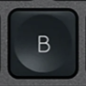 B Replacement key Logitech MX Keys
