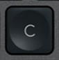 C Replacement key Logitech MX Keys