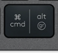 Alt Gr (R) Replacement key Logitech MX Keys