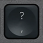 , / ? Replacement key Logitech MX Keys
