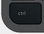Ctrl Replacement key AZERTY (BE) Black Logitech MX Keys