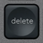 Delete Replacement key Logitech MX Keys
