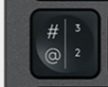 # / @ Replacement key Logitech MX Keys