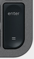 Enter (Num) Replacement key AZERTY (BE) Black Logitech MX Keys