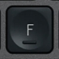 F Replacement key Logitech MX Keys