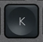 K Replacement key AZERTY (BE) Black Logitech MX Keys