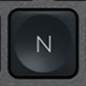 N Touche de remplacement AZERTY (BE) Noir Logitech MX Keys