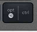 Opt / Ctrl (R) Replacement key Logitech MX Keys