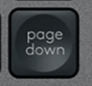 Page Down Replacement key Logitech MX Keys