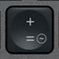 + / = Replacement key AZERTY (BE) Black Logitech MX Keys