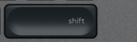 Shift (R) Replacement key AZERTY (BE) Black Logitech MX Keys