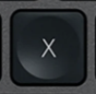 X Touche de remplacement AZERTY (BE) Noir Logitech MX Keys
