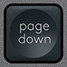 Page Down Touche de remplacement Logitech MX Keys