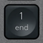 1 (Num) Touche de remplacement Logitech MX Keys