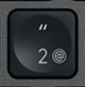 2 / " Touche de remplacement QWERTZ (CH) Noir Logitech MX Keys