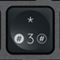 3 / * Touche de remplacement Logitech MX Keys