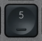5 (Num) Touche de remplacement Logitech MX Keys