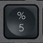 5 / % Touche de remplacement Logitech MX Keys