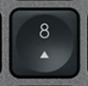 8 (Num) Replacement key QWERTZ (CH) Black Logitech MX Keys