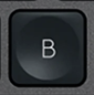 B Replacement key Logitech MX Keys