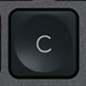 C Replacement key Logitech MX Keys
