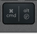 Alt Gr (R) Touche de remplacement Logitech MX Keys