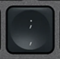 , / ; Touche de remplacement QWERTZ (CH) Noir Logitech MX Keys
