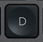 D Replacement key Logitech MX Keys
