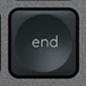 End Replacement key Logitech MX Keys
