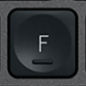 F Replacement key Logitech MX Keys