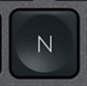 N Touche de remplacement QWERTZ (CH) Noir Logitech MX Keys