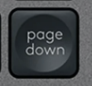 Page Down Replacement key Logitech MX Keys