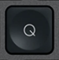 Q Replacement key QWERTZ (CH) Black Logitech MX Keys