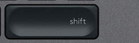 Shift (R) Touche de remplacement QWERTZ (CH) Noir Logitech MX Keys