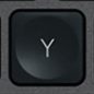 Y Replacement key QWERTZ (CH) Black Logitech MX Keys