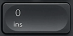 0 (Num) Keičiamas klavišas Logitech Craft
