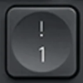 1 / ! Keičiamas klavišas Logitech Craft