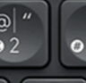 2 / @ Touche de remplacement Logitech Craft