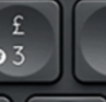 3 / £ Replacement key Logitech Craft