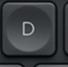 D Replacement key Logitech Craft