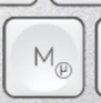 M / µ Reservetast QWERTZ (DE) Hvit Logitech MX Keys Mini
