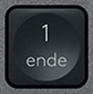 1 (Num) Ersatztaste QWERTZ (DE) Schwarz Logitech MX Keys