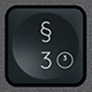 3 / § Ersatztaste QWERTZ (DE) Schwarz Logitech MX Keys